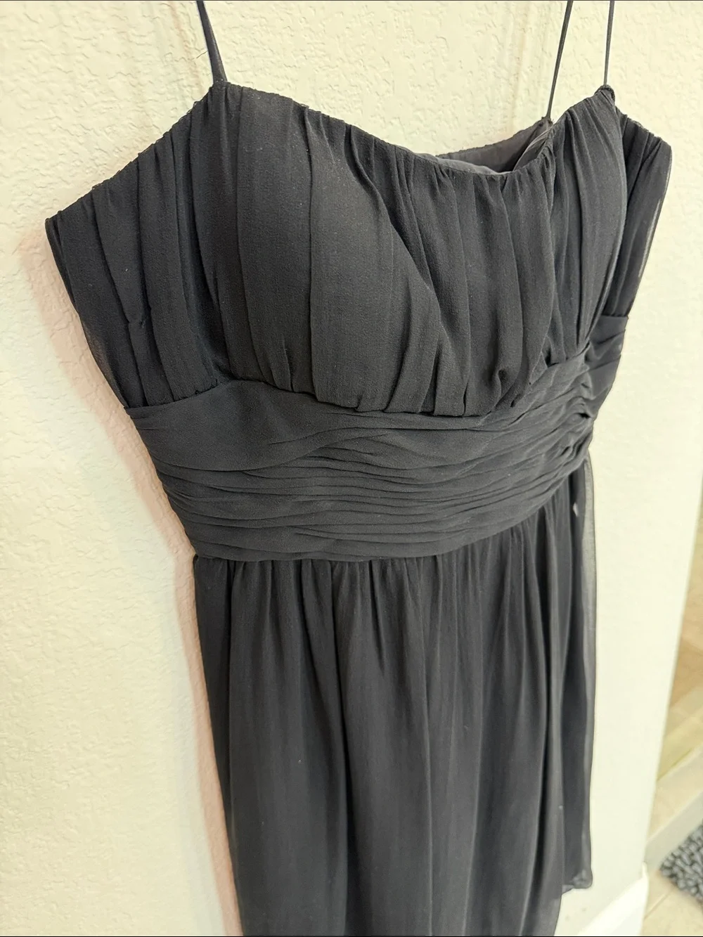 London Times Black Spaghetti-Strap Mini Dress - Picture 4 of 10